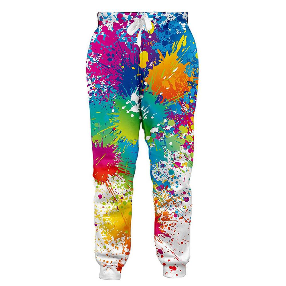 Brand Of Streetwear - PLstar Cosmos Brand Trousers Paint Splatter