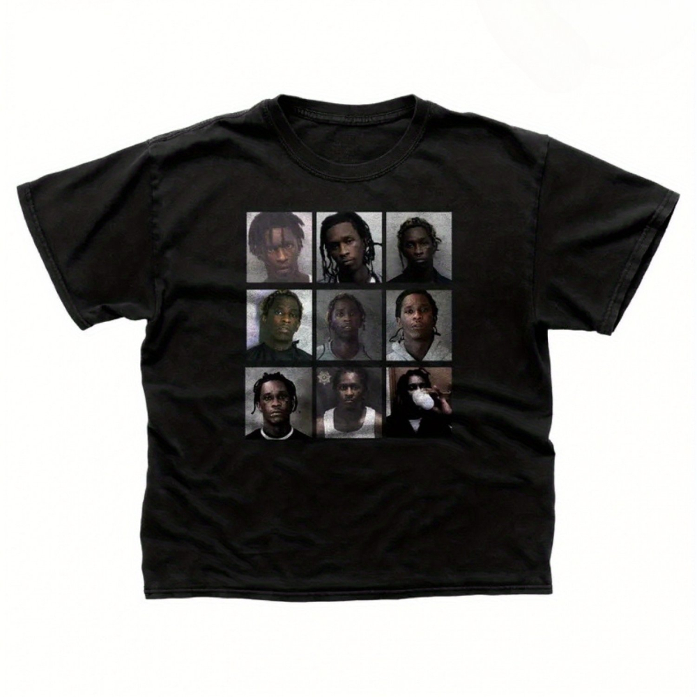 Supreme Box Logo Tee - Men'S Young Thug Mugshot Tee Graphic