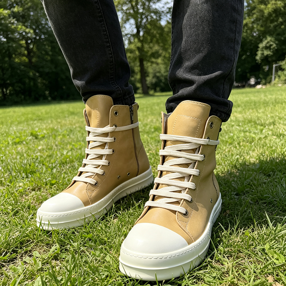 Brand Of Streetwear - Ro Colorful Leather High Top Men