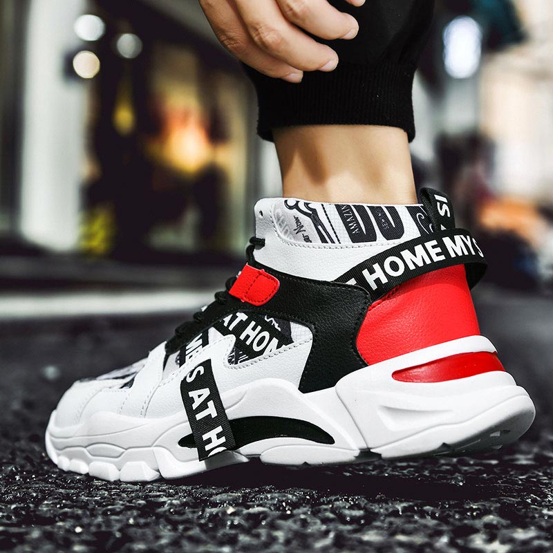 Large Size High Top Chunky Man - đánh giá và giá Streetwear Brand With White Flowers