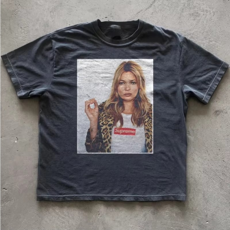 Summer American Y2K printed co - đánh giá và giá Supreme Box Logo Tee