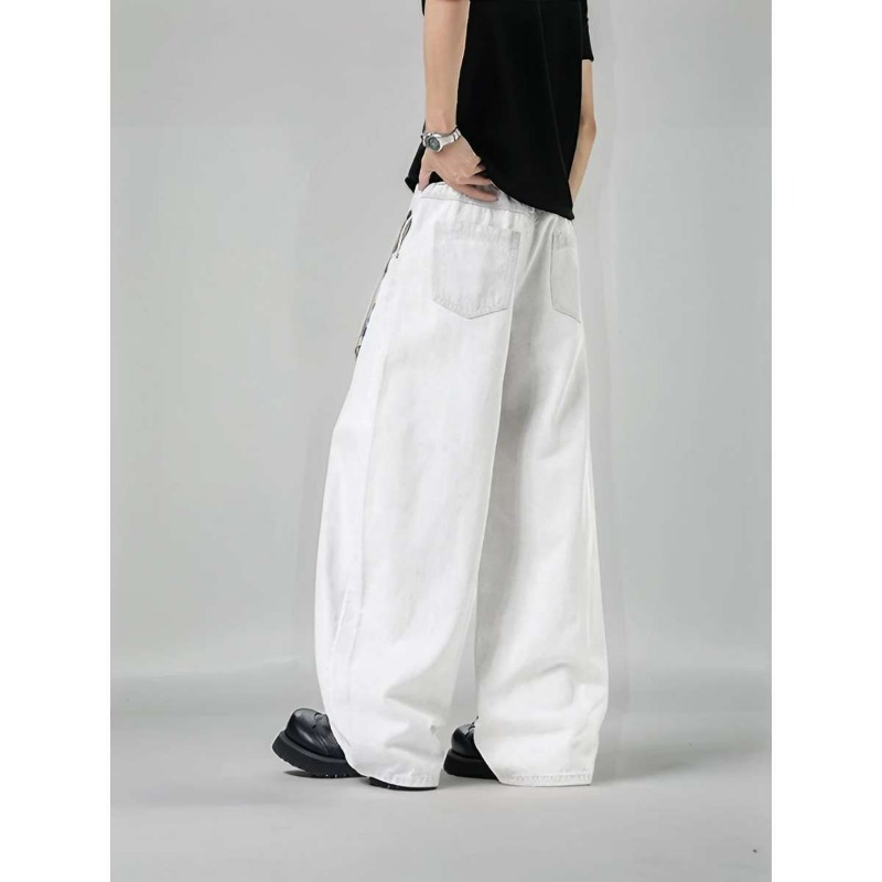 Men's Loose Wide Leg Plaid Pan - đánh giá và giá Brand Of Streetwear